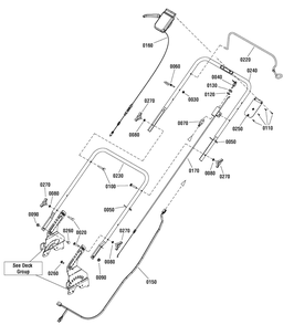 Handles Group (7501795) Diagram and Parts List for 7800822-BTXPV22700E 2011 Briggs and Stratton Lawn Mower